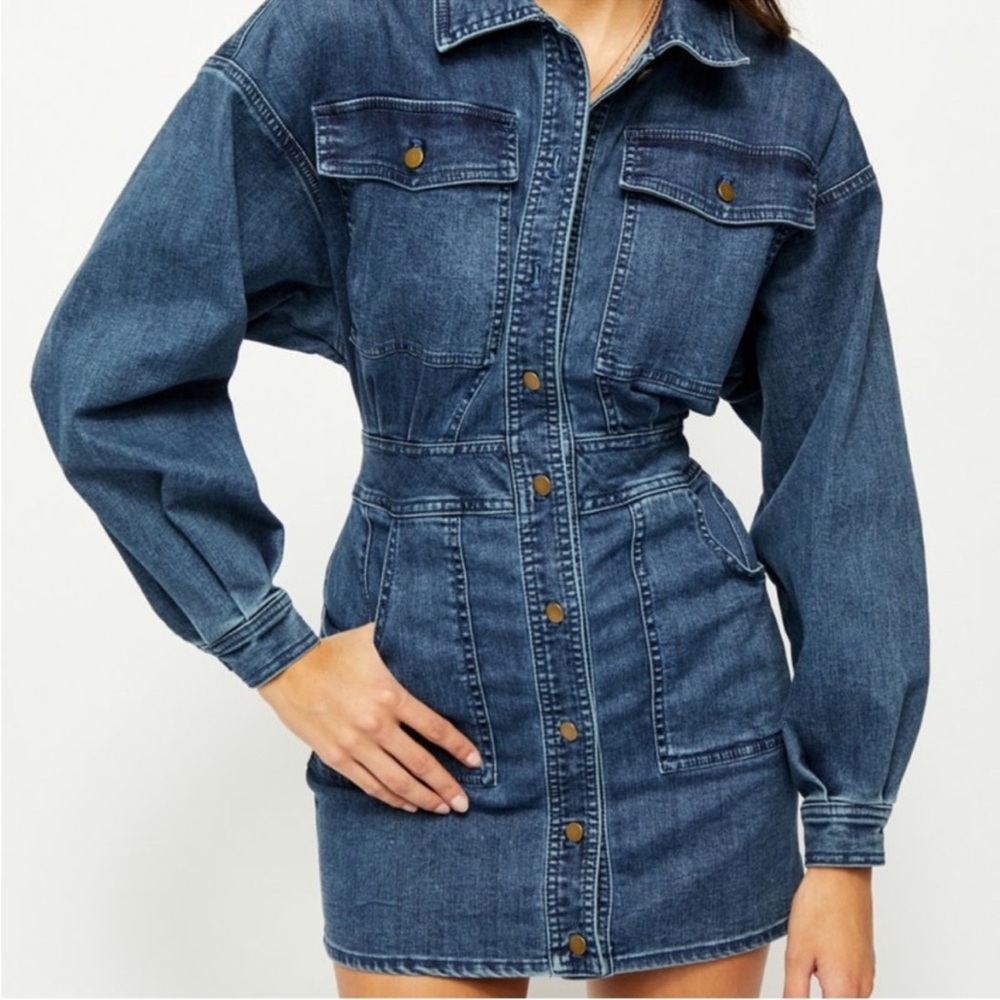 Free People Indigo Jean Bo Dress